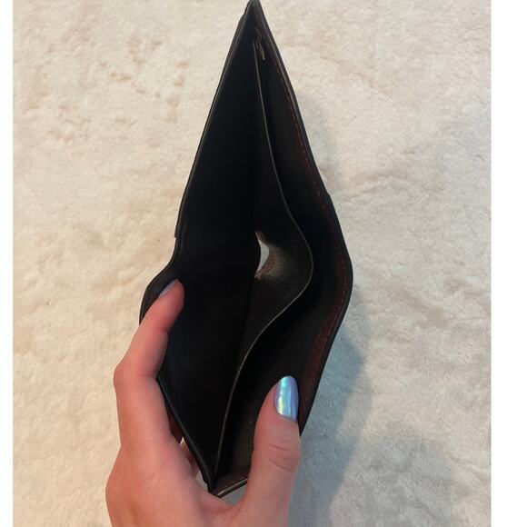 COACH F21371 Men's 3-In-1 Wallet with Baseball Stitch One Size Oxblood/Black - Picture 6 of 9